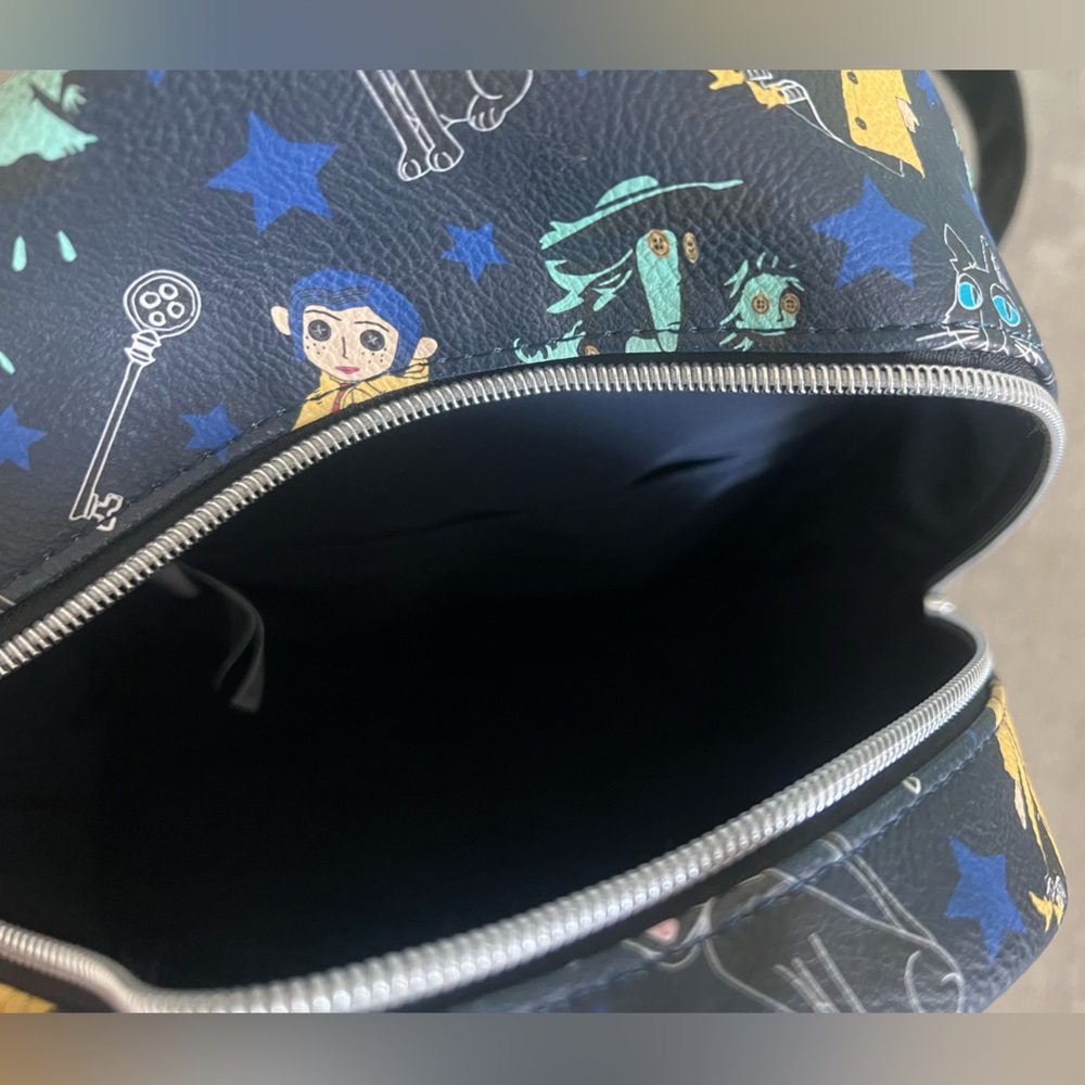 Loungefly Coraline Entertainment Earth Black Mini Backpack - Picture 3 of 3